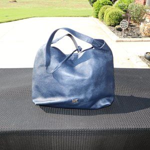 Michael Kors Leather Navy Single Strap Tote (Like New)